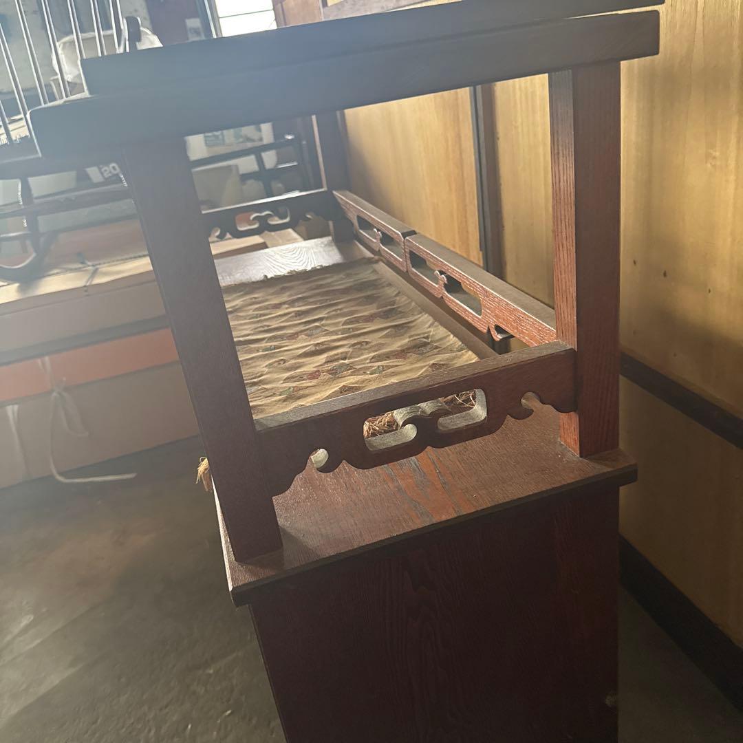 s*a様 【送料込み】水屋箪笥　唐木家具　花梨　飾り棚　アンティーク家具　和箪笥