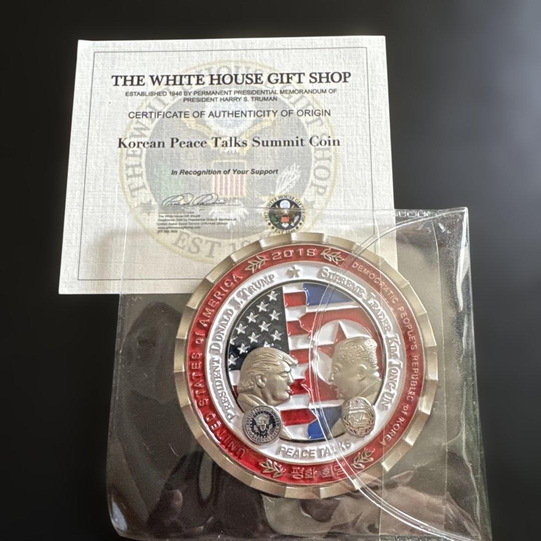 本物保証 新品　トランプ大統領　金正恩　第一回米朝会談記念　サミット