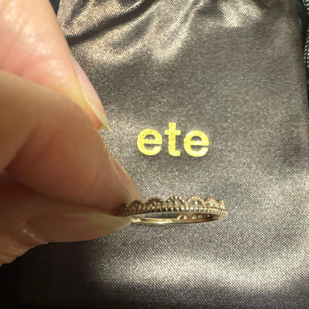 ete K10 ゴールド デザインリング #11