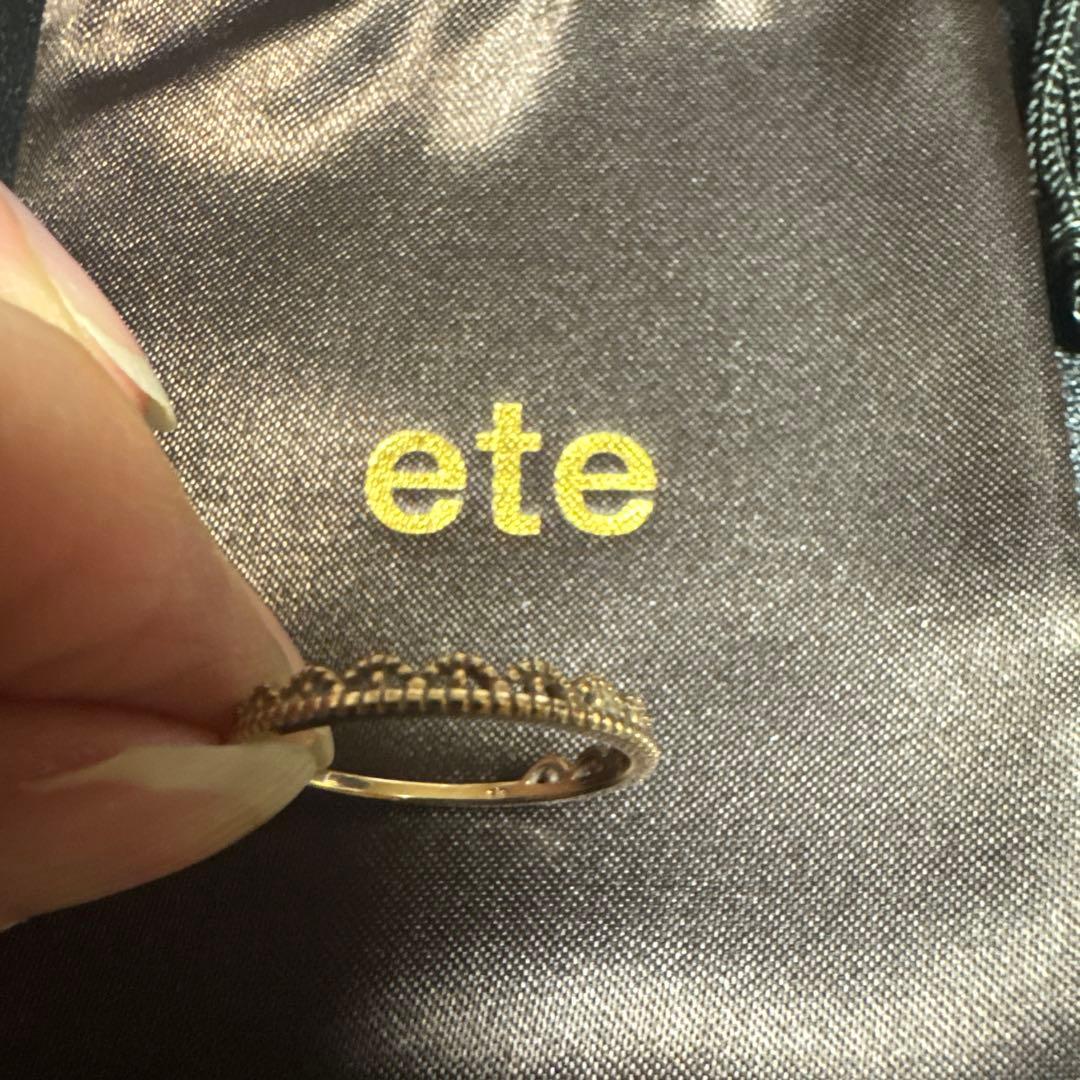 ete K10 ゴールド デザインリング #11