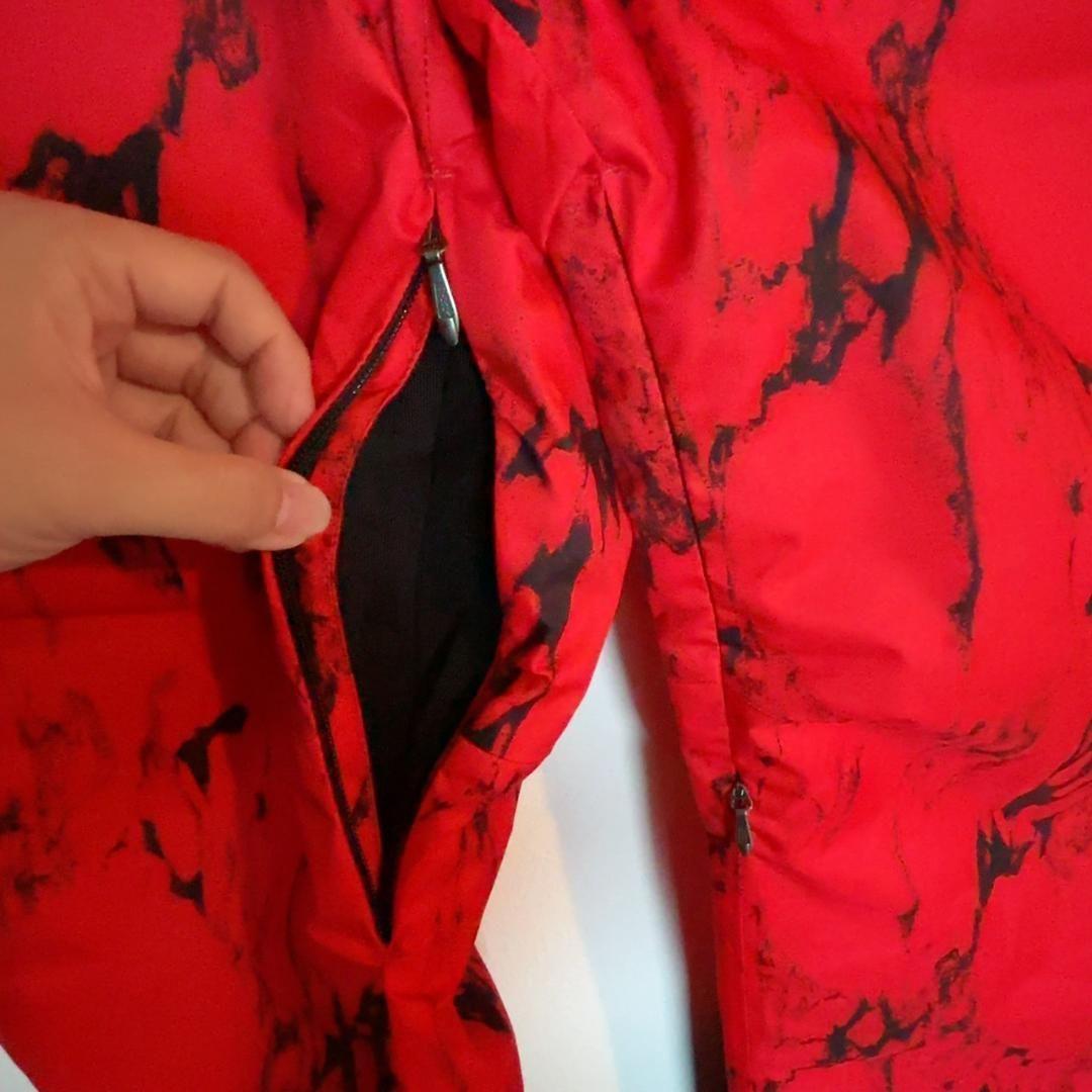 ノースフェイス スノーボード パンツ スキー レッド ブラック マーブル M