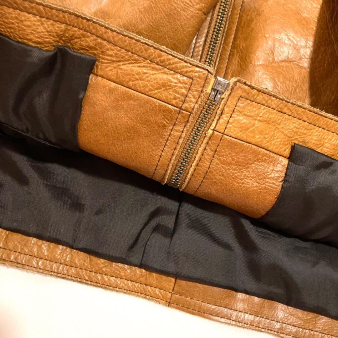 00's GAP オールドギャップ レザージャケット シングルライダース M