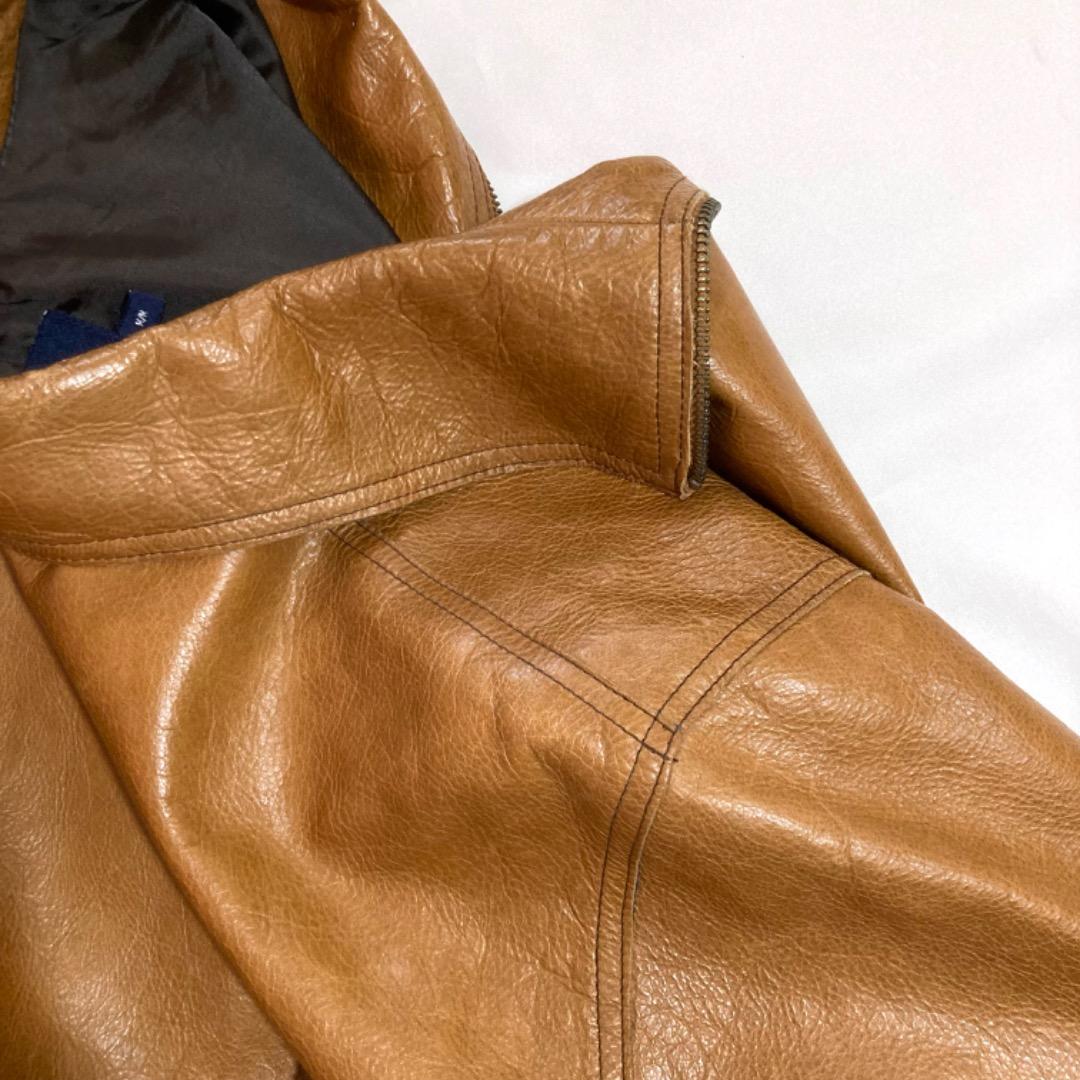 00's GAP オールドギャップ レザージャケット シングルライダース M