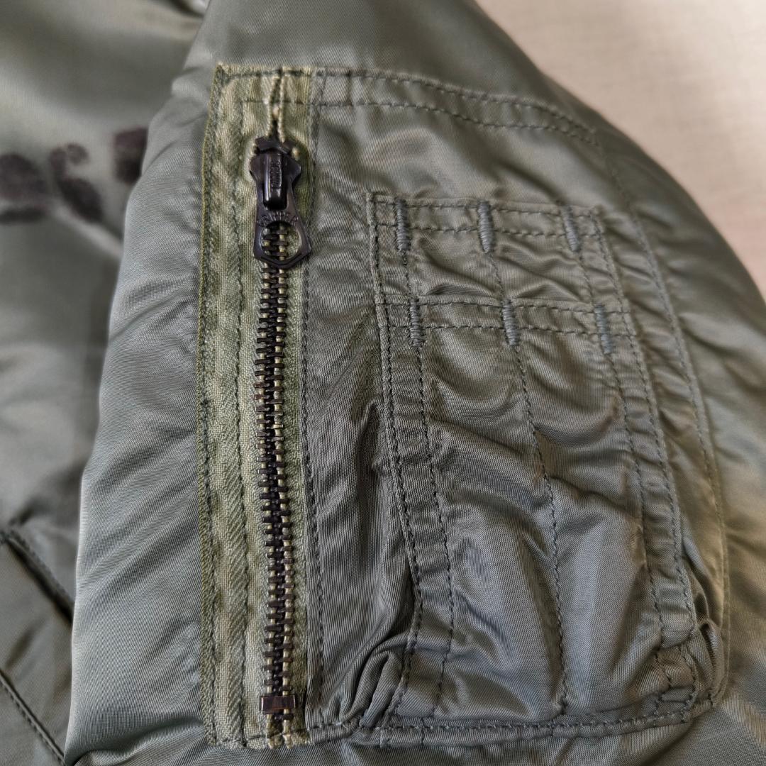 90s USA製 Alpha MA-1 1968年 復刻モデル ステンシル