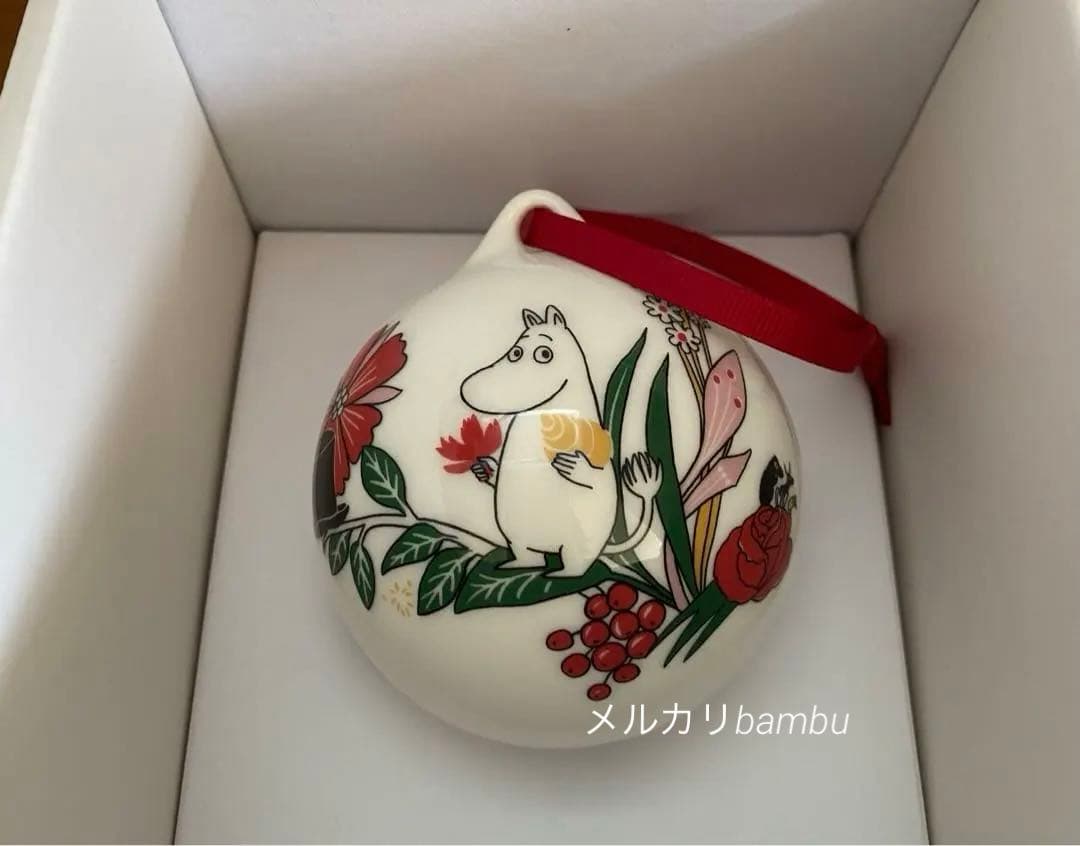 新品未使用　アラビア　ムーミン　オーナメント　花柄　2023 クリスマス