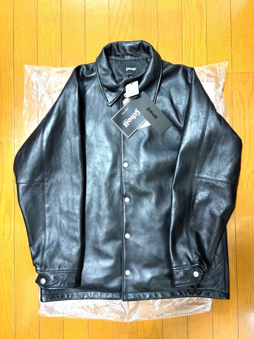 Schott ショット シープレザー コーチジャケット M