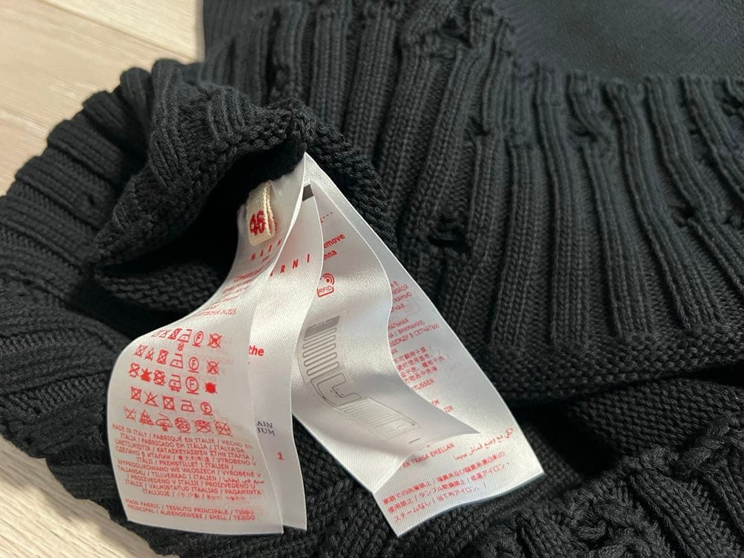 【新品未使用タグ付き永瀬廉着用】 MARNI ダメージカーディガン