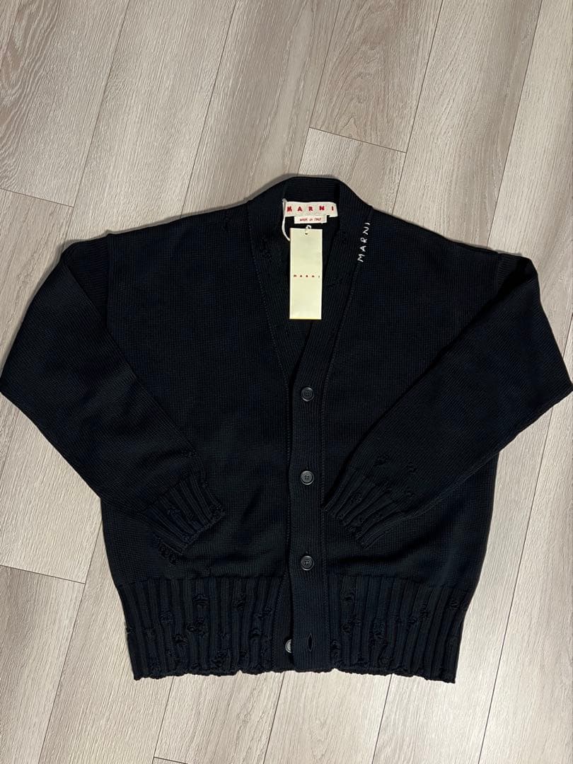 【新品未使用タグ付き永瀬廉着用】 MARNI ダメージカーディガン