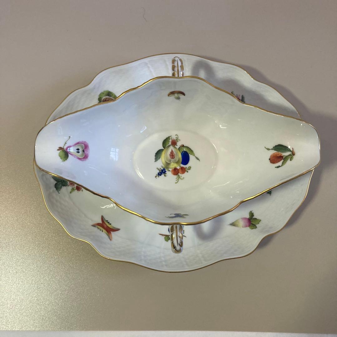 超希少　ヘレンド　フルーツコンポジション　グレービーボート