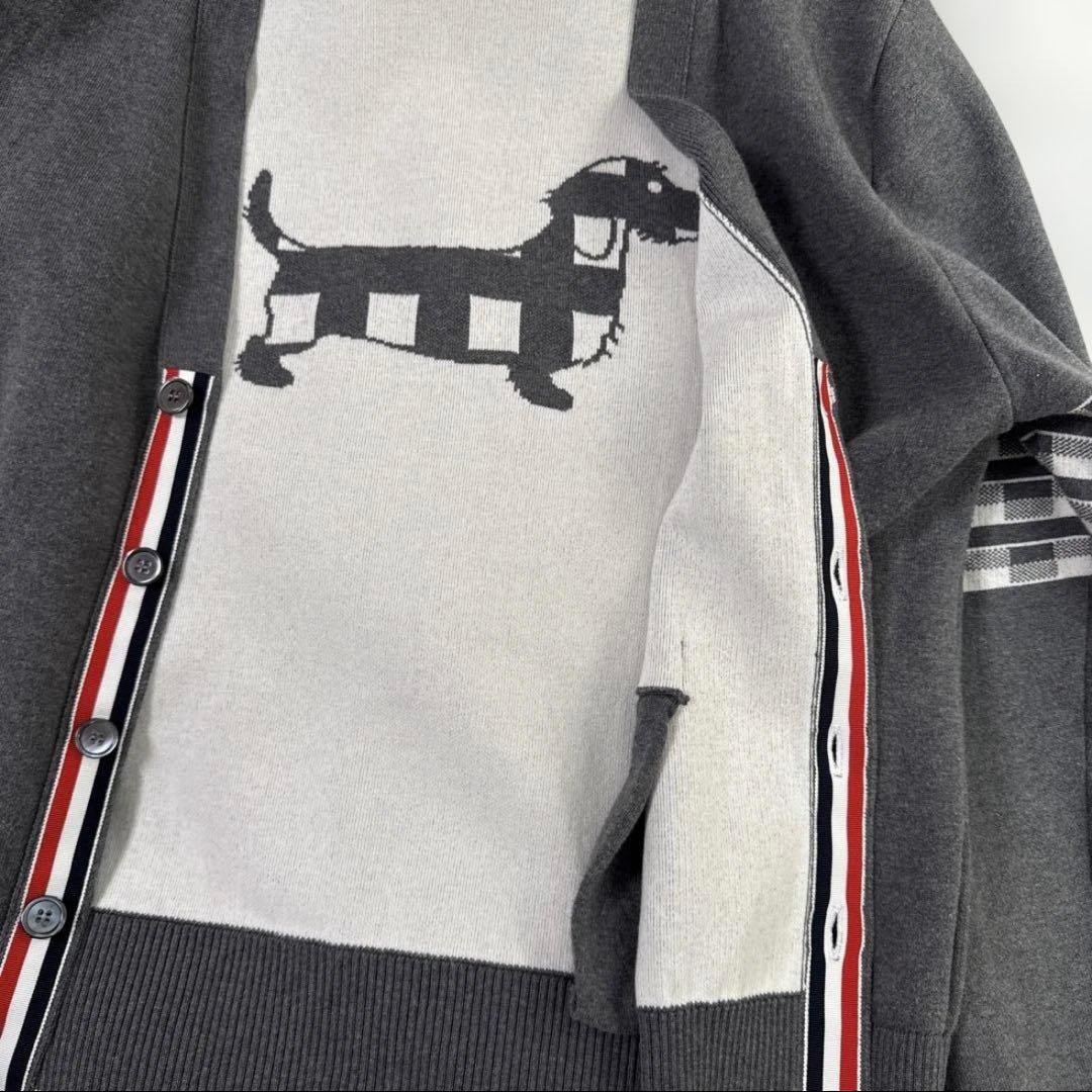 Thom Browne 4BAR ヘクター カーディガン グレー