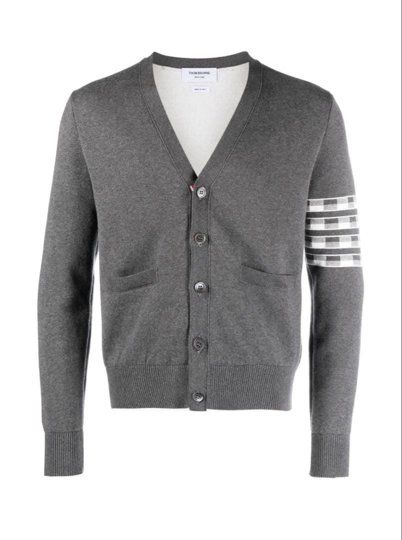 Thom Browne 4BAR ヘクター カーディガン グレー