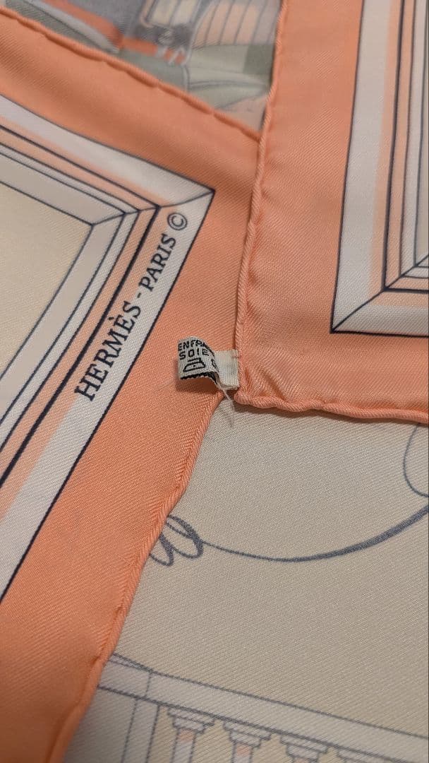 れ*ん様 エルメスHERMES　カレ90　スカーフ　ピンク