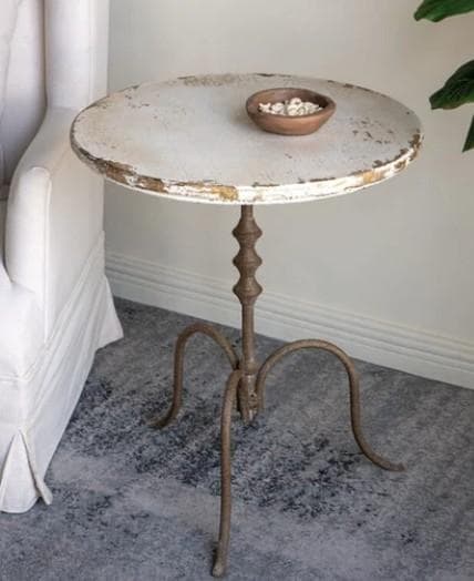 サイドテーブル シャビーシック アイアン アンティーク シャビー 85641ST