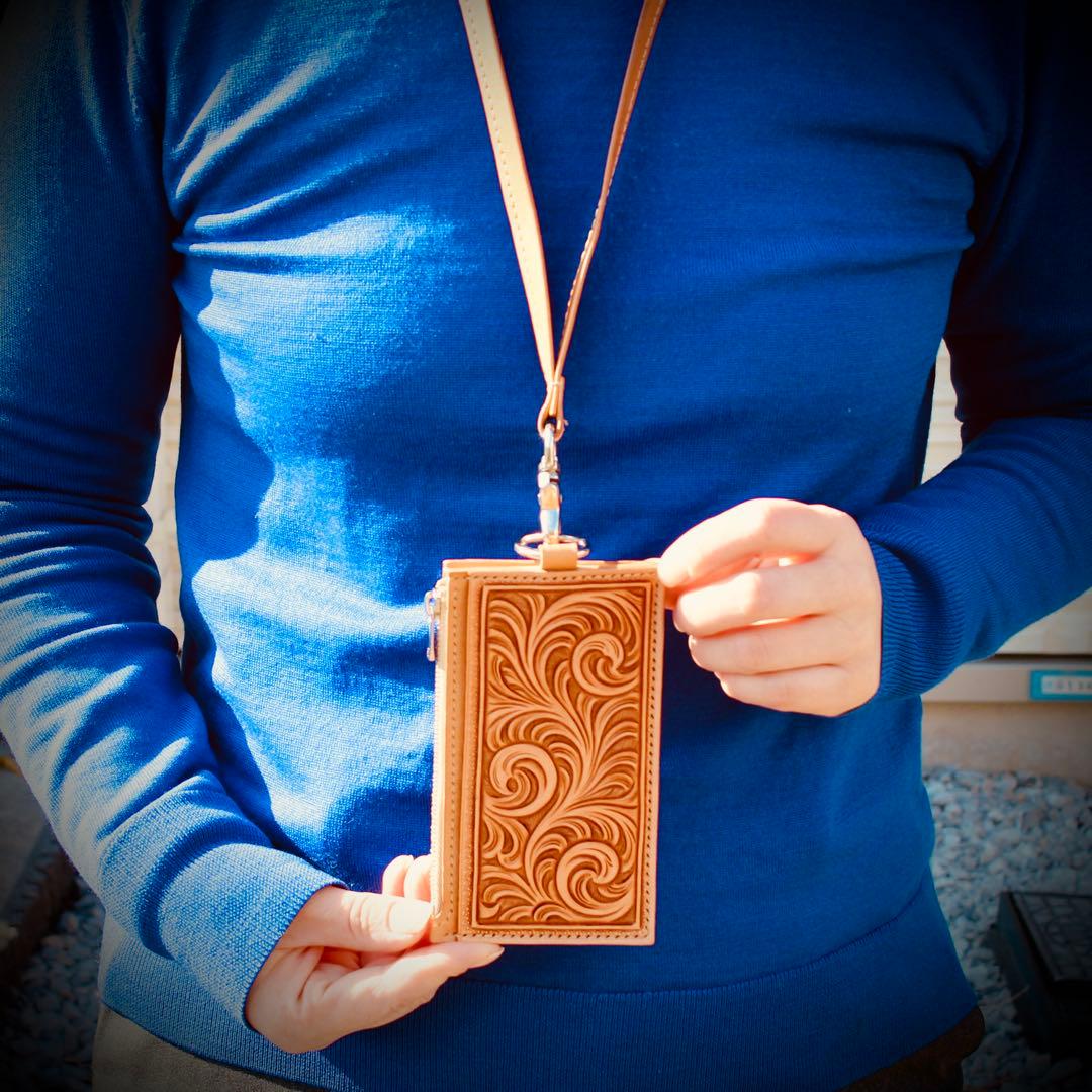 【受注品】フラグメントケース【カービング/ナチュラル】