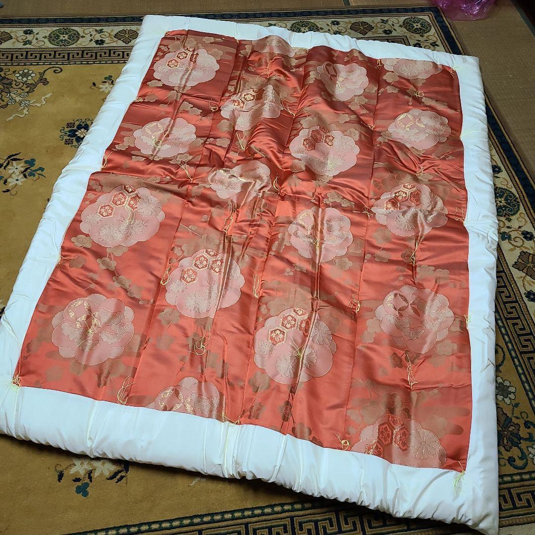 【未使用】高級掛け布団　絹　高級綿　緞子