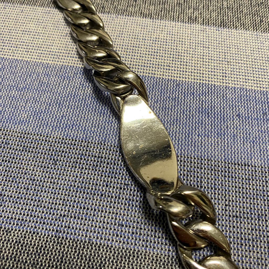 【極稀少】極太チェーンブレスレット 装飾付き