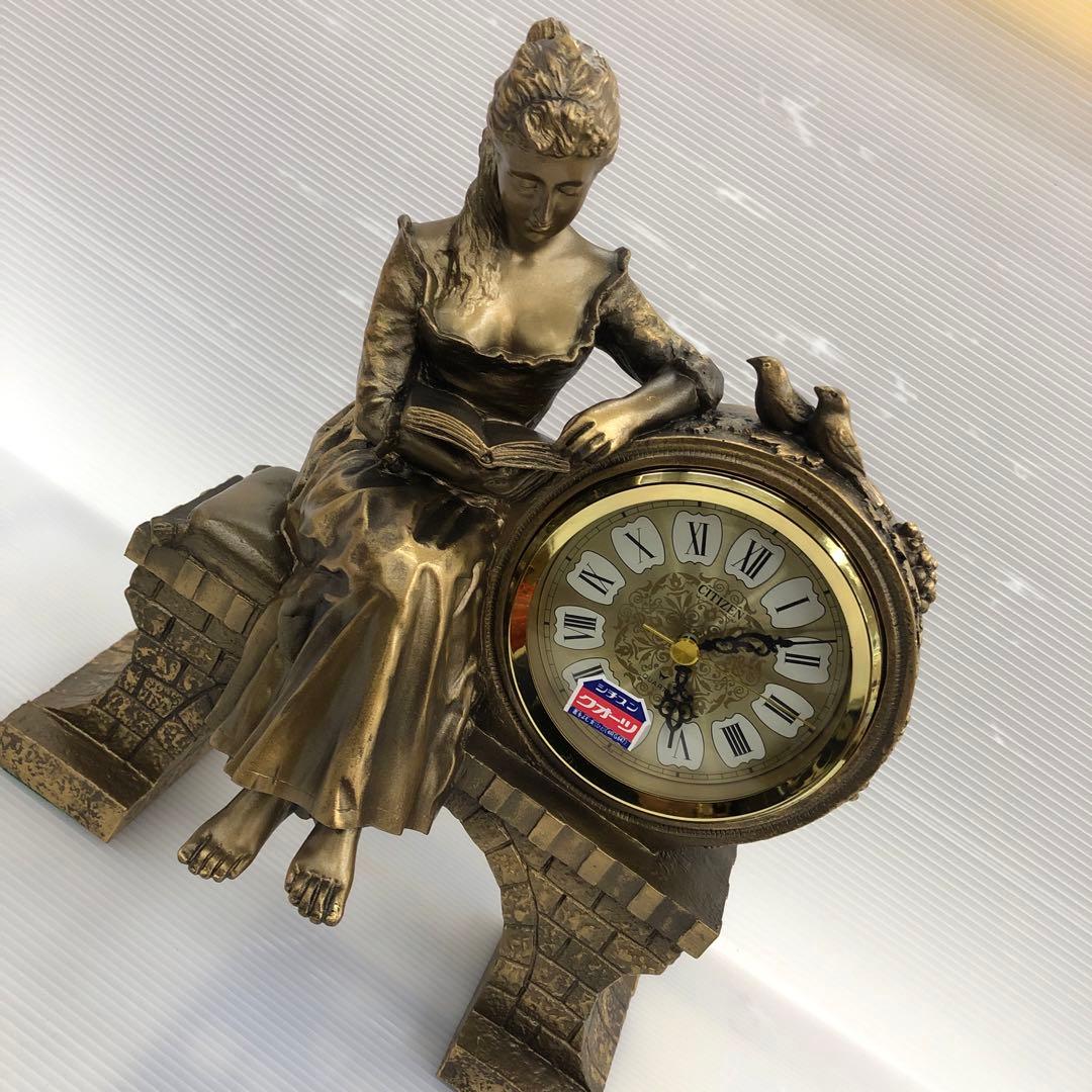 シチズンブロンズ置き時計