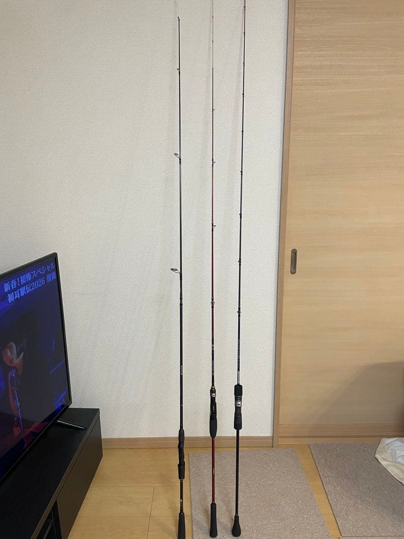 タイラバ！ライトジギング！テンヤロッド3本セット とリール2個セット