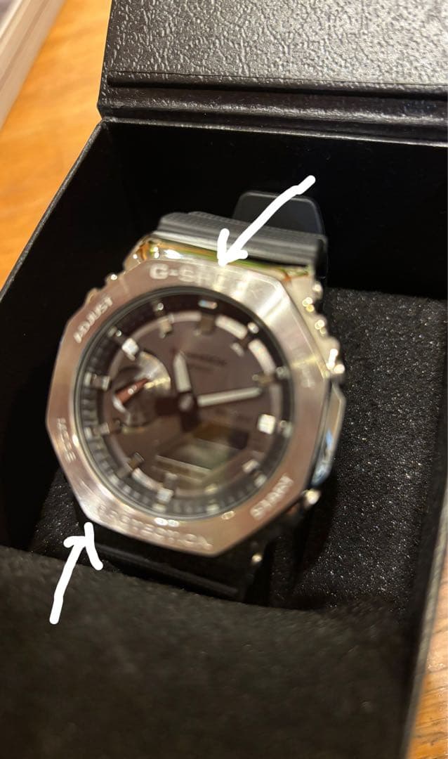 カシオG-SHOCK RESISTシルバー ブラック