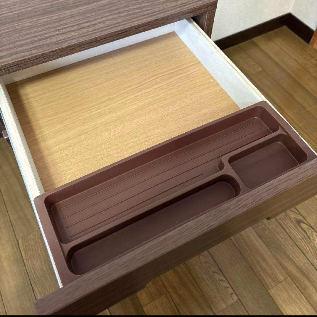 【未使用】ニトリ　デスクワゴン　ミドルブラウン