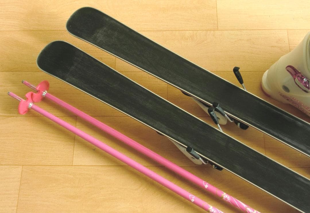 ■1月限定■送料無料■KAZAMA■子供用スキーセット■板116靴22■WAX■