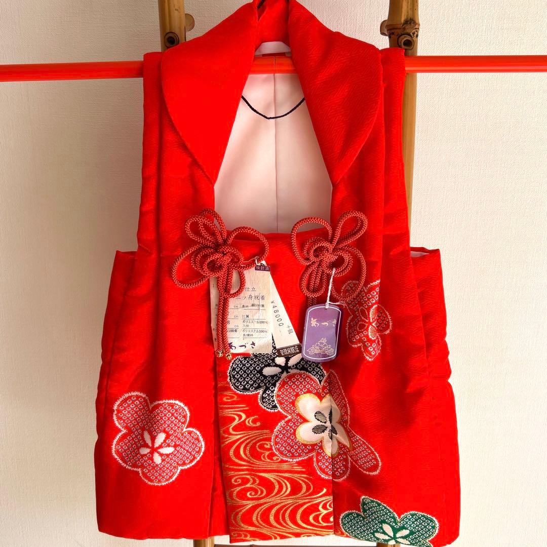 七五三　被布セット3歳　女の子　花柄着物