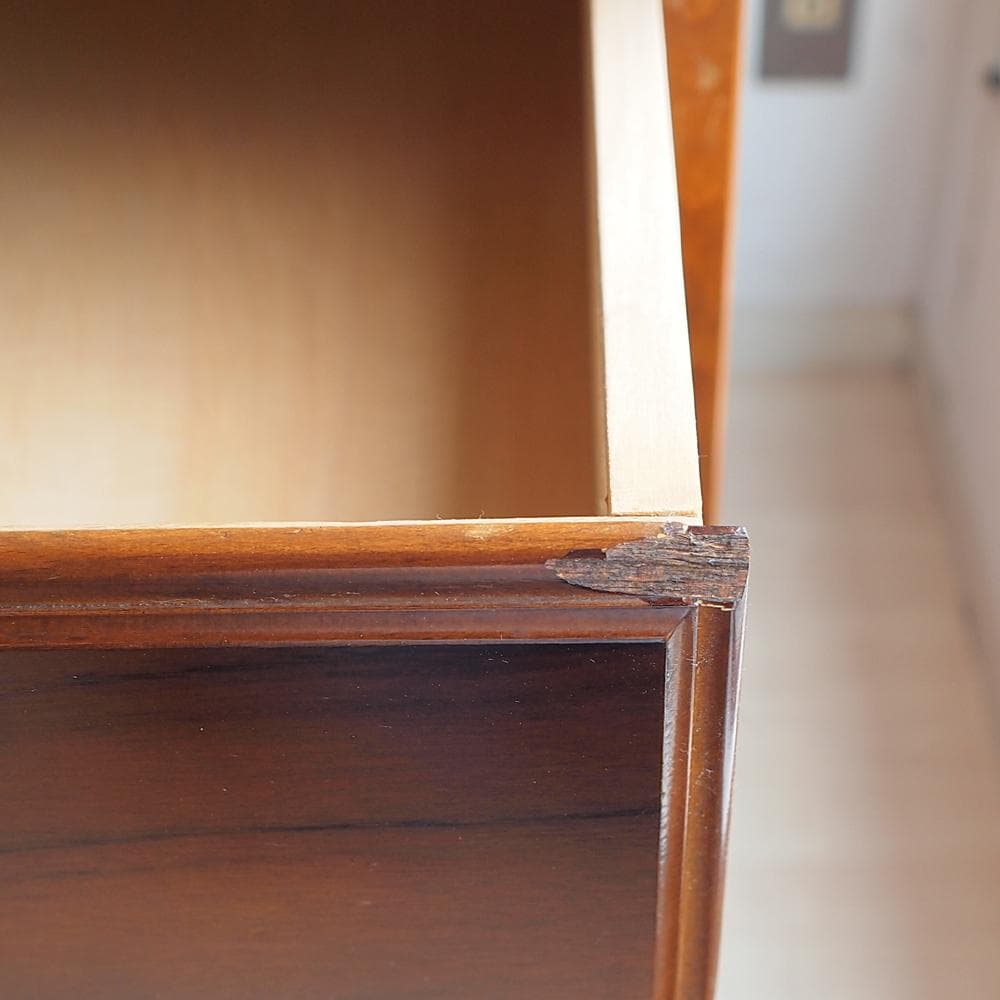 オールドカリモク コロニアル 両袖デスク 鍵無 ビンテージ ZR24010