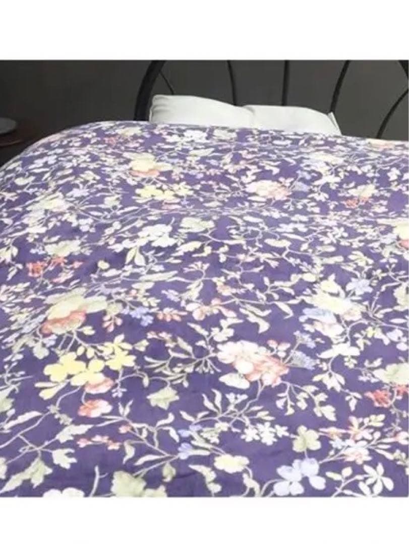 V&A あったかカバー 花柄　ロマンス小杉　ダブルサイズ