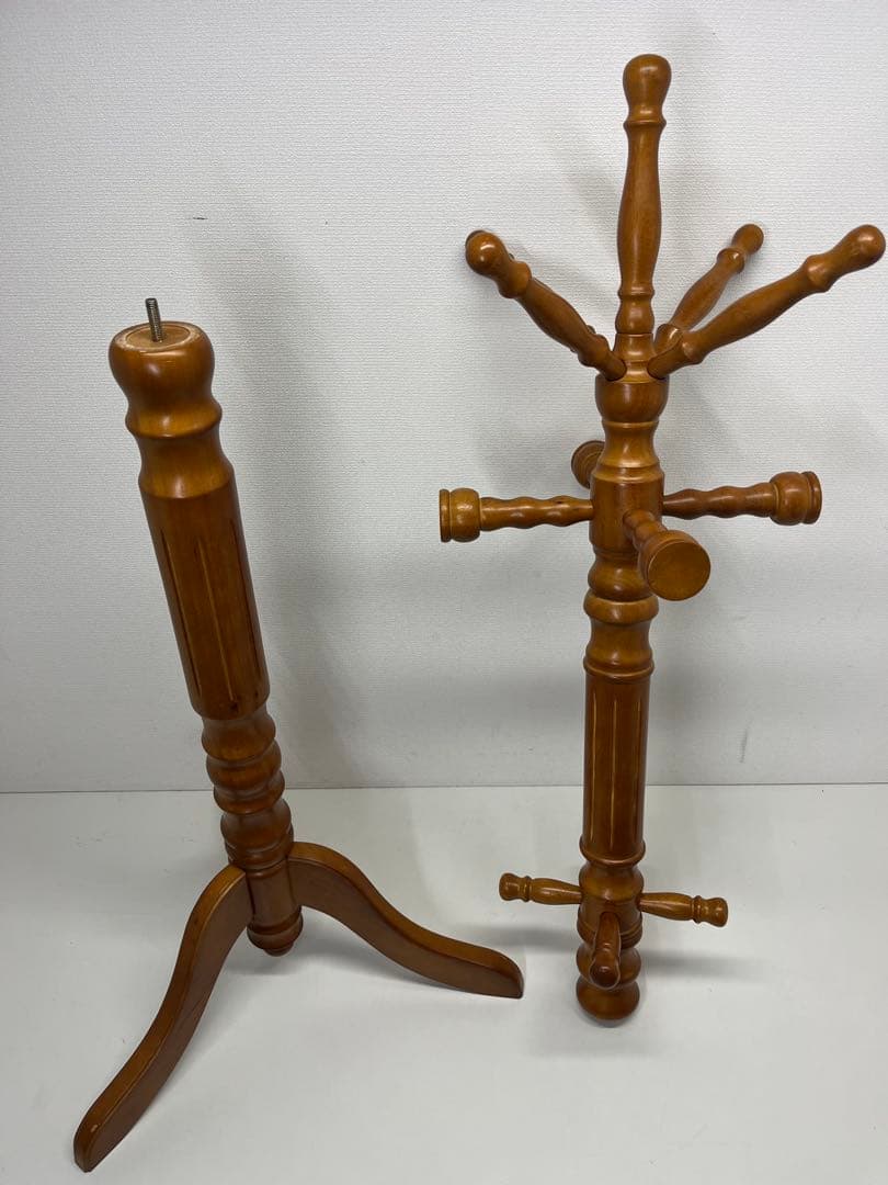 極太 ポールハンガー コートハンガー インテリア 木製 北欧 アンティーク