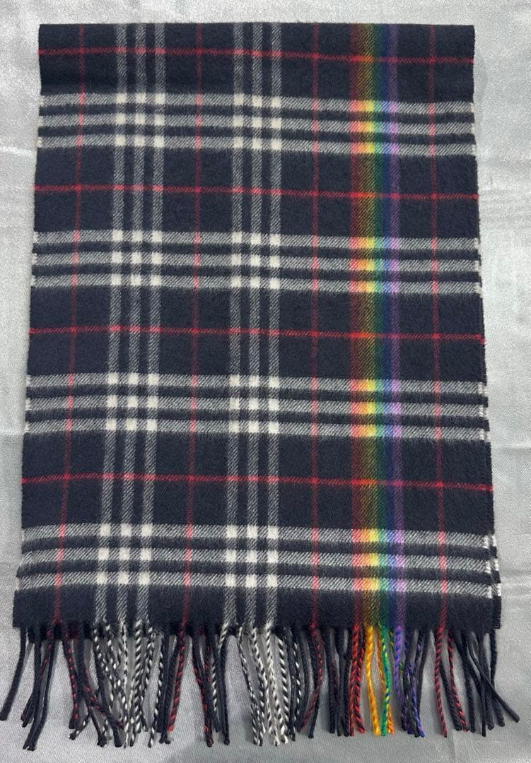 B*s様 BURBERRY バーバリー　カシミヤチェックマフラー