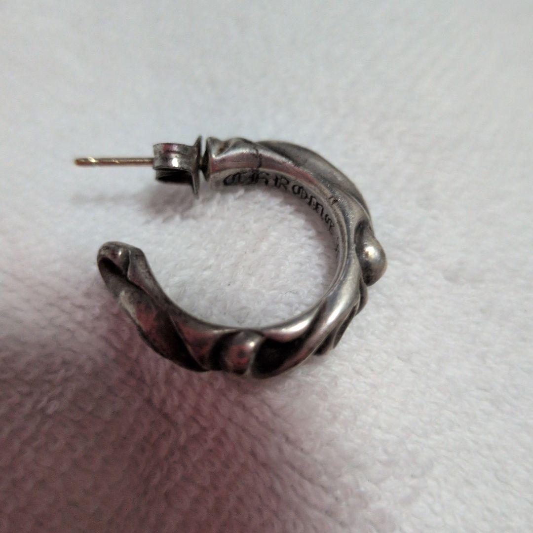 シルバー ツイストデザイン ピアス(片耳用)