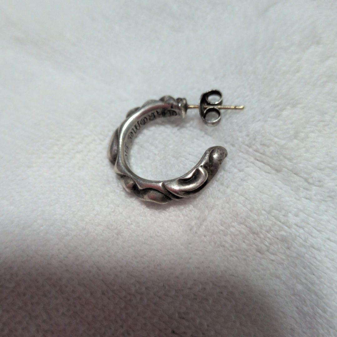 シルバー ツイストデザイン ピアス(片耳用)