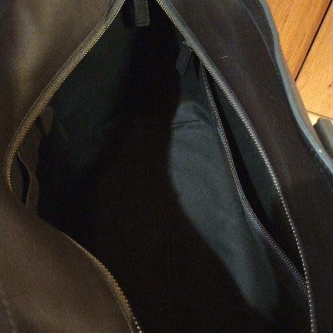 美品 COACH 70853シグネチャービッグサイズトートバッグ ダークブラウン