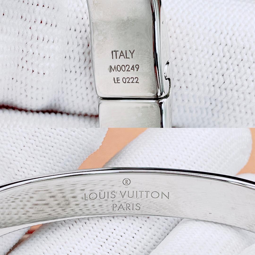 ◇ルイヴィトン◇ M00249 カフ ナノグラム ブレスレット バングル S