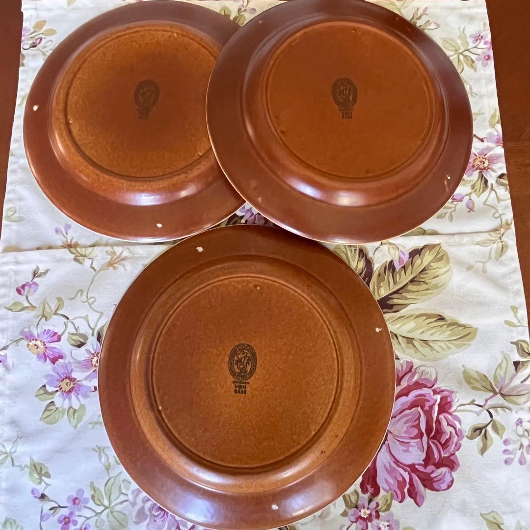【美品】スウェーデン製　グスタフスベリ★Coq★ディナー皿　3枚