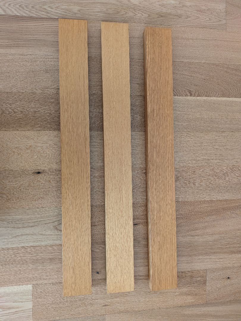 無印良品　壁につけられる家具シリーズ（長押）オーク材　3個セット