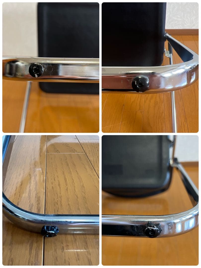 MILO AICHI ミロ チェア 折りたたみ 椅子 スタッキングチェア 3脚