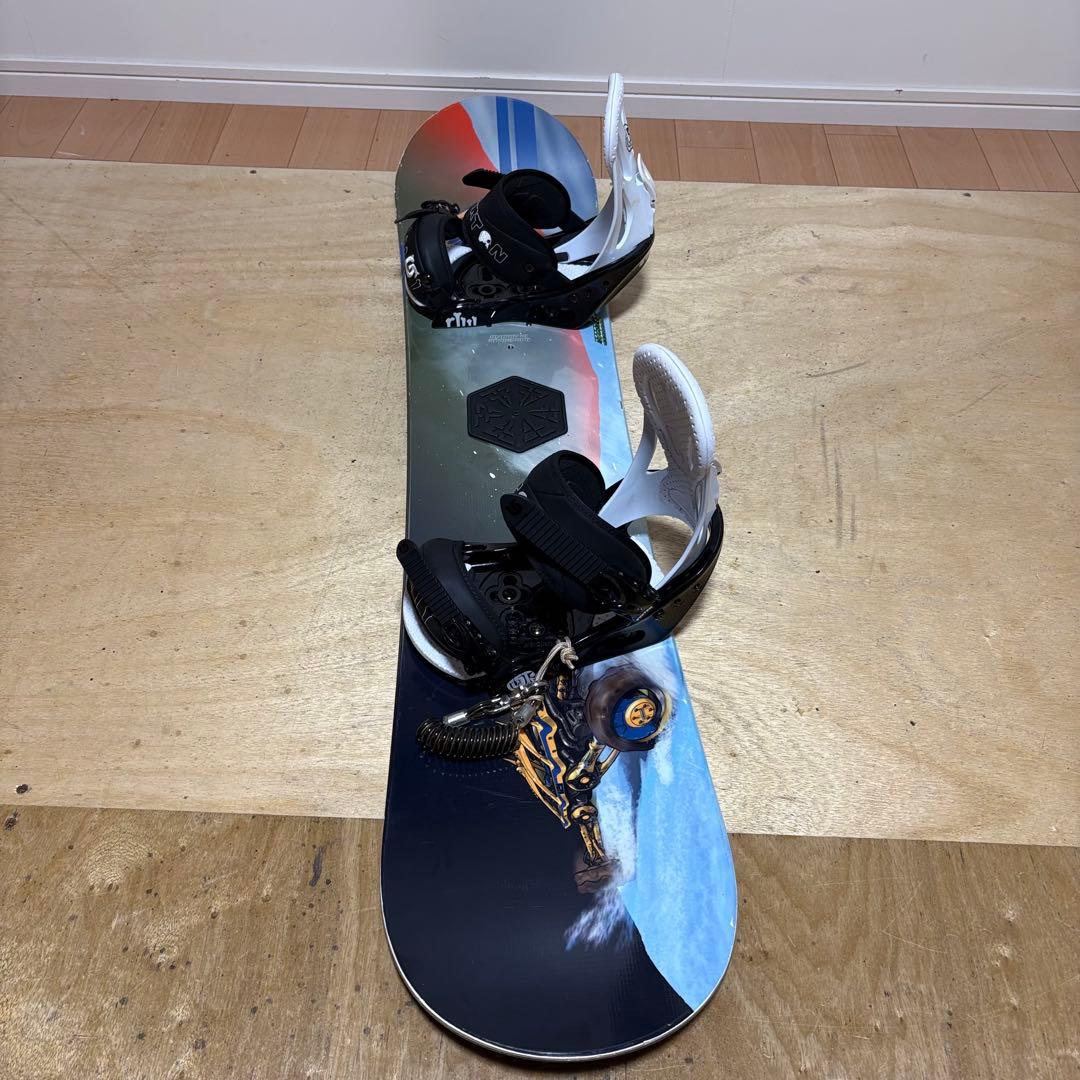 子供用スノーボード BURTON chopper キッズスノーボードセット 雪山