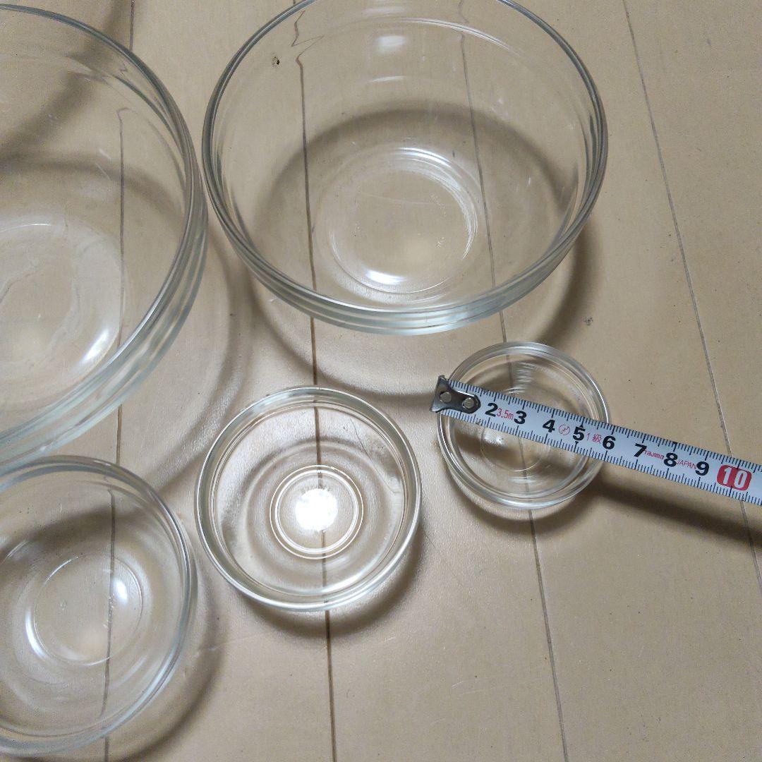 ガラス製調理用ボウルセット 9個