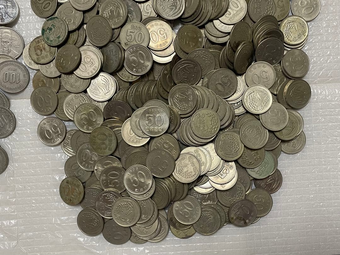 古銭　韓国硬貨　韓国　韓国ウォン　韓国 100ウォン　50ウォン　大量