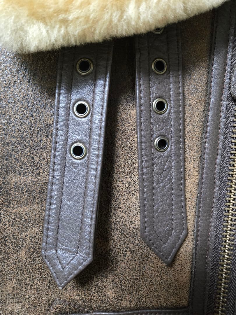 19AW 定価16万 AVIREX B-3 AMC ムートン 羊革