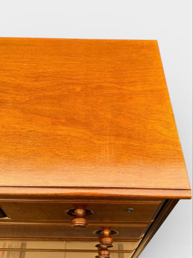 コロニアルスタイル アーリーアメリカン カントリー チェストアンティーク調 6段