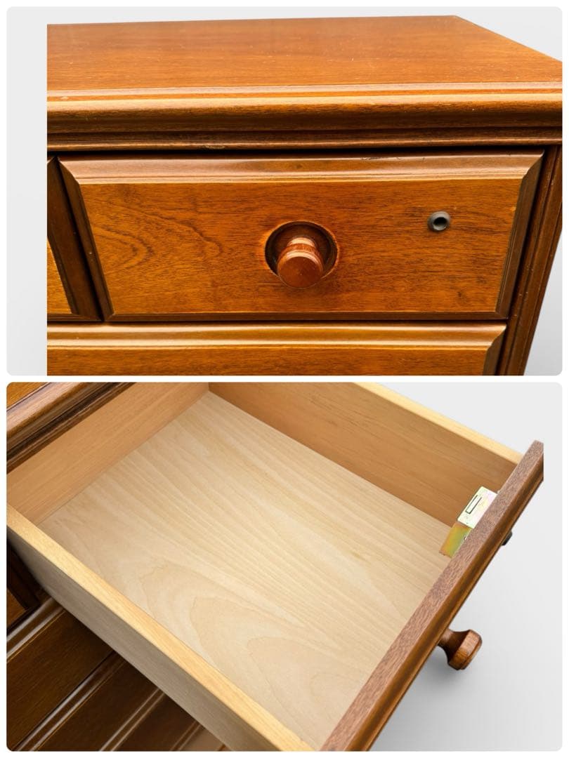 コロニアルスタイル アーリーアメリカン カントリー チェストアンティーク調 6段