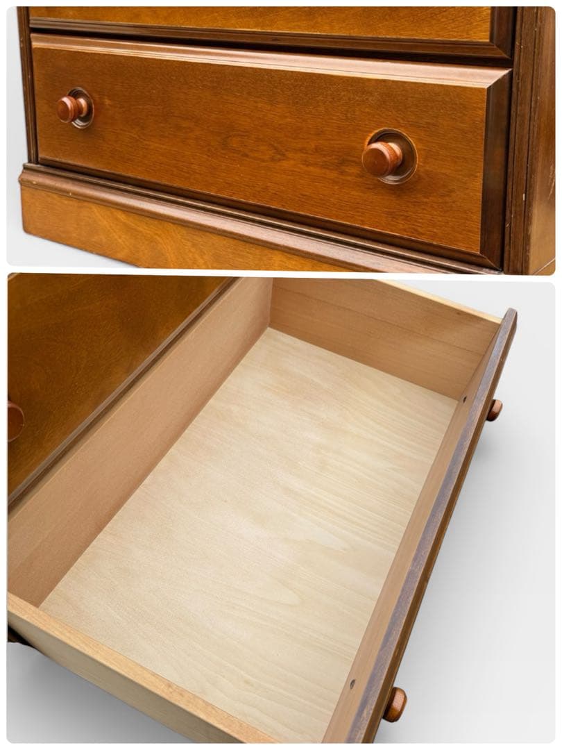 コロニアルスタイル アーリーアメリカン カントリー チェストアンティーク調 6段