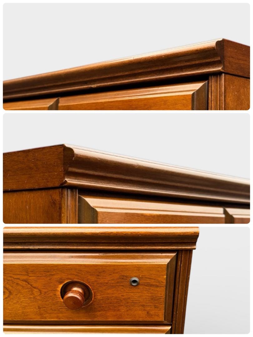 コロニアルスタイル アーリーアメリカン カントリー チェストアンティーク調 6段