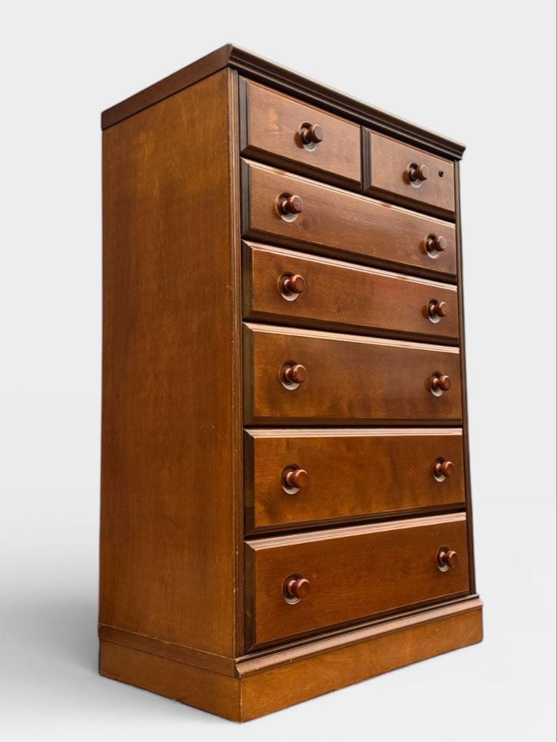 コロニアルスタイル アーリーアメリカン カントリー チェストアンティーク調 6段