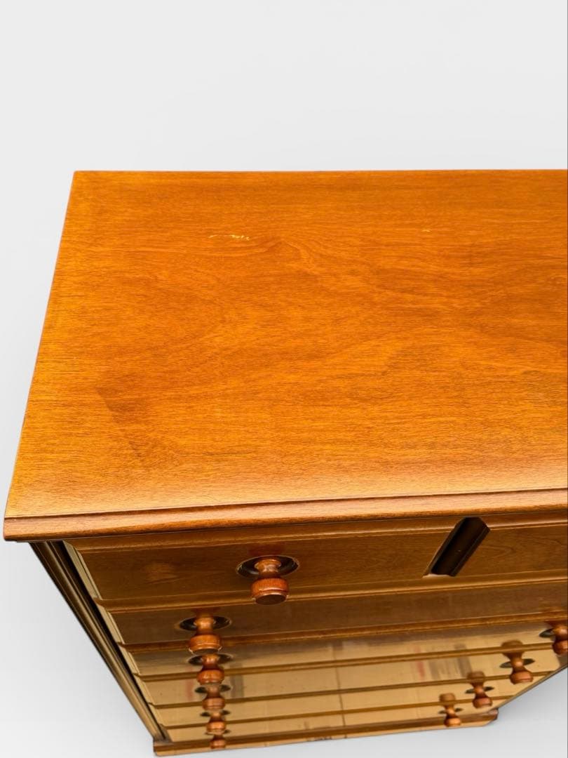 コロニアルスタイル アーリーアメリカン カントリー チェストアンティーク調 6段