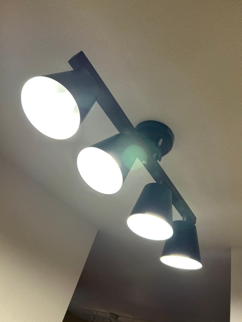 4灯 シーリングライト 黒