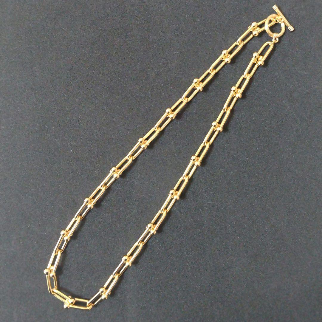 ネックレス ハードウェア ミディアム リンク ゴールド 【11】