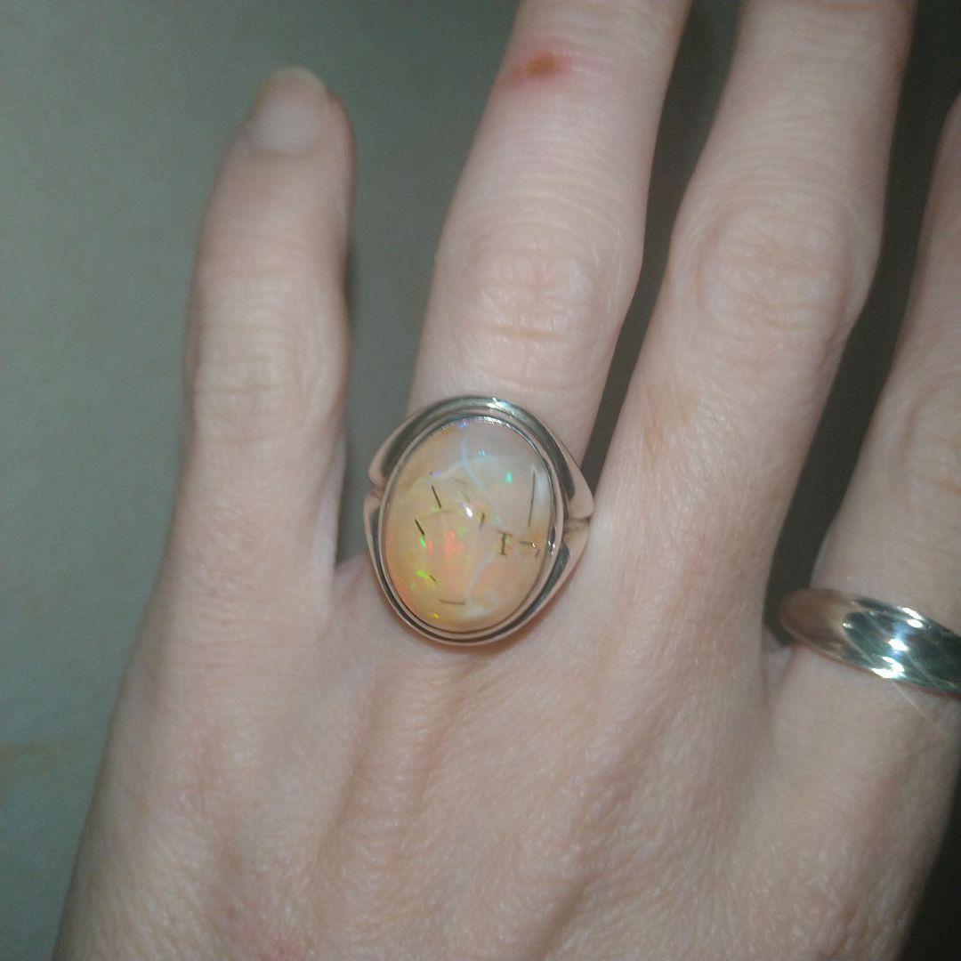 カンテラオパール シルバー リングsilver925